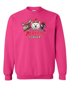 We Tried Nice New Full Front Crewneck Sweatshirt in Heliconia Pink