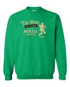 Muisic Will Continue Fiddle Crewneck Sweatshirt in Irish Green