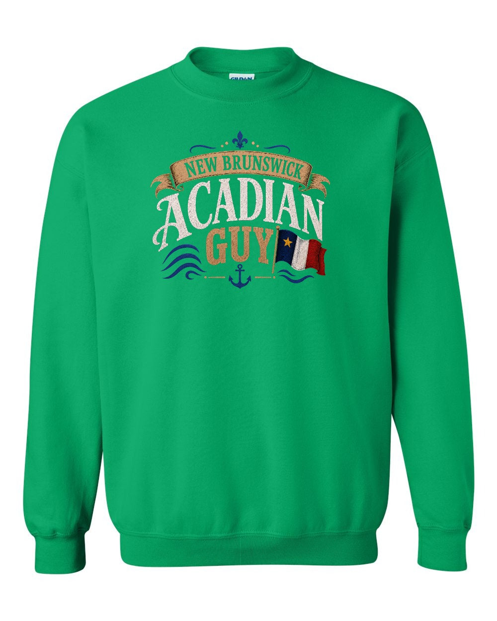New Brunswick Guy Crewneck Sweatshirt in Irish Green