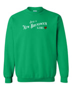 Just A NB Girl Tartan Heart Crewneck Sweatshirt - Unisex
