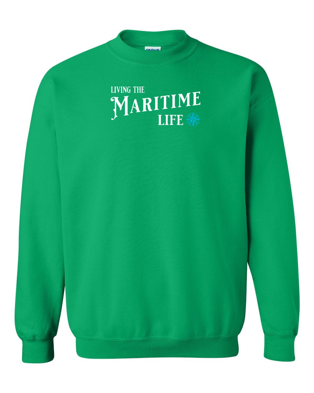 Living the Maritime life Blue compass Crewneck Sweatshirt - Unisex