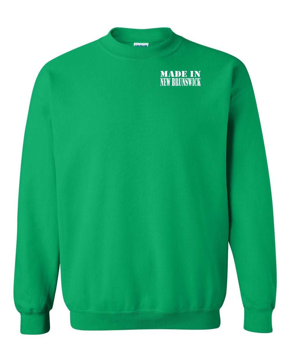 Made in NB White Lettering Left Chest Crewneck Sweatshirt - Unisex