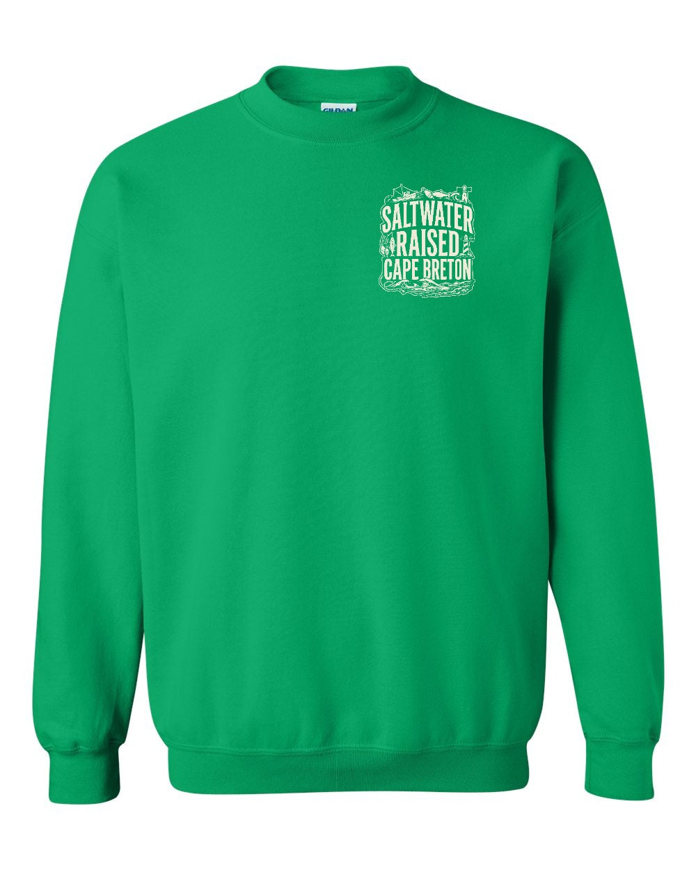 CB Saltwater Raised Folk Left Chest Crewneck Sweatshirt - Unisex