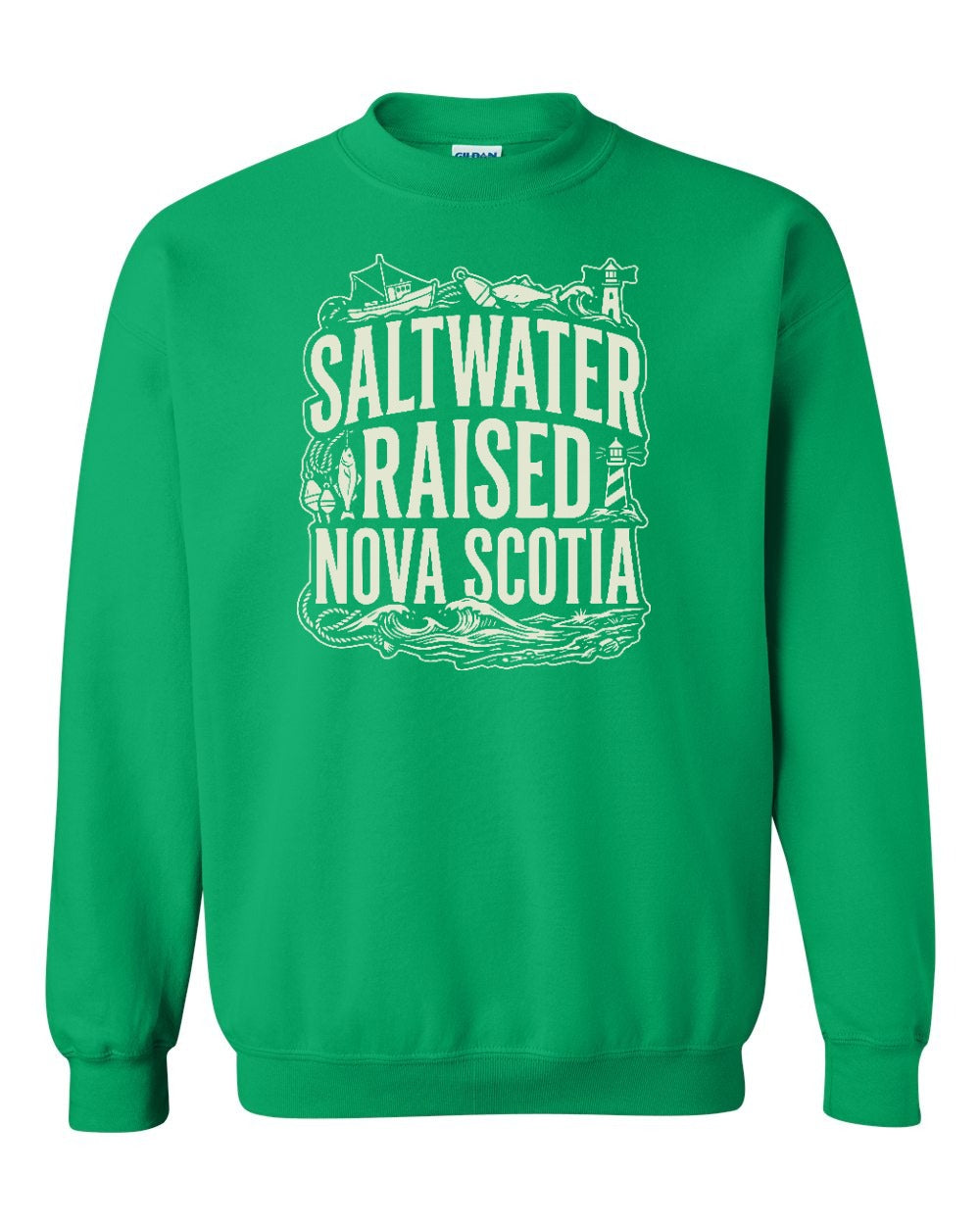 Saltwater Raised NS Folk Crewneck Sweatshirt - Unisex