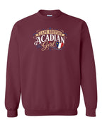 Cape Breton Girl Garment Crewneck Sweatshirt in Maroon