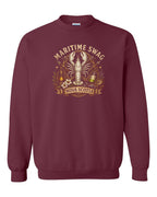 Maritime Swag Lobster Final Crewneck Sweatshirt in Maroon