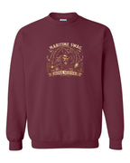 Maritime Swag Pirate Final Crewneck Sweatshirt in Maroon