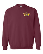 Nb Understand Left Chest and Back Crewneck Sweatshirt in Maroon