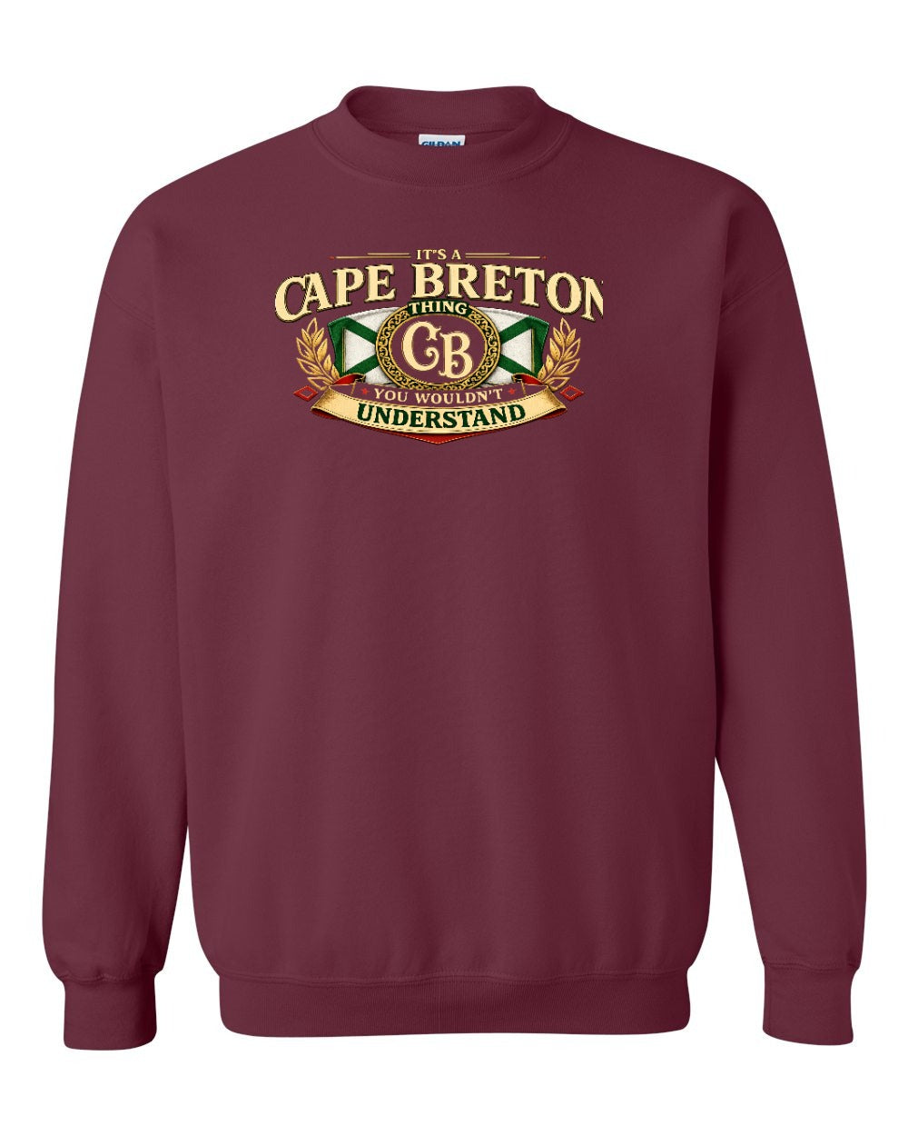Cb Understand Crewneck Sweatshirt in Maroon