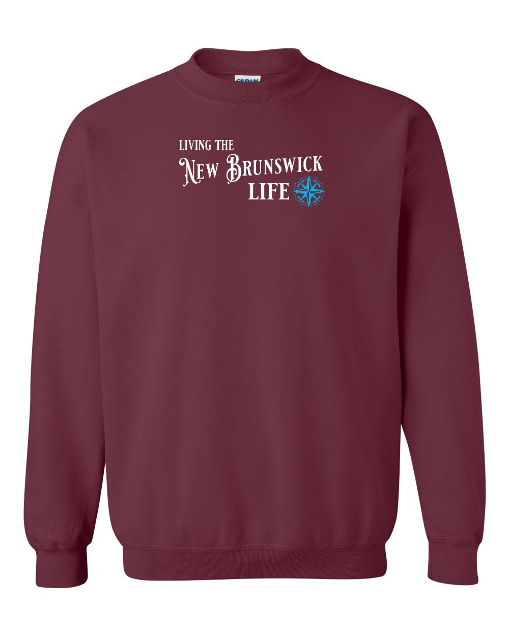Living the NB life Blue compass Crewneck Sweatshirt - Unisex