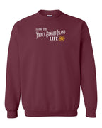 Living the PEI life yellow compass Crewneck Sweatshirt - Unisex