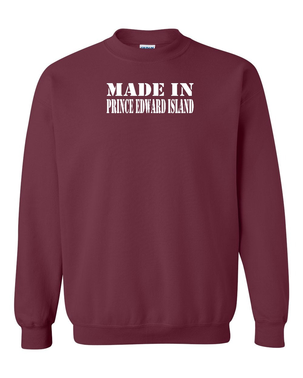 Made in PEI (White Lettering) Crewneck Sweatshirt - Unisex