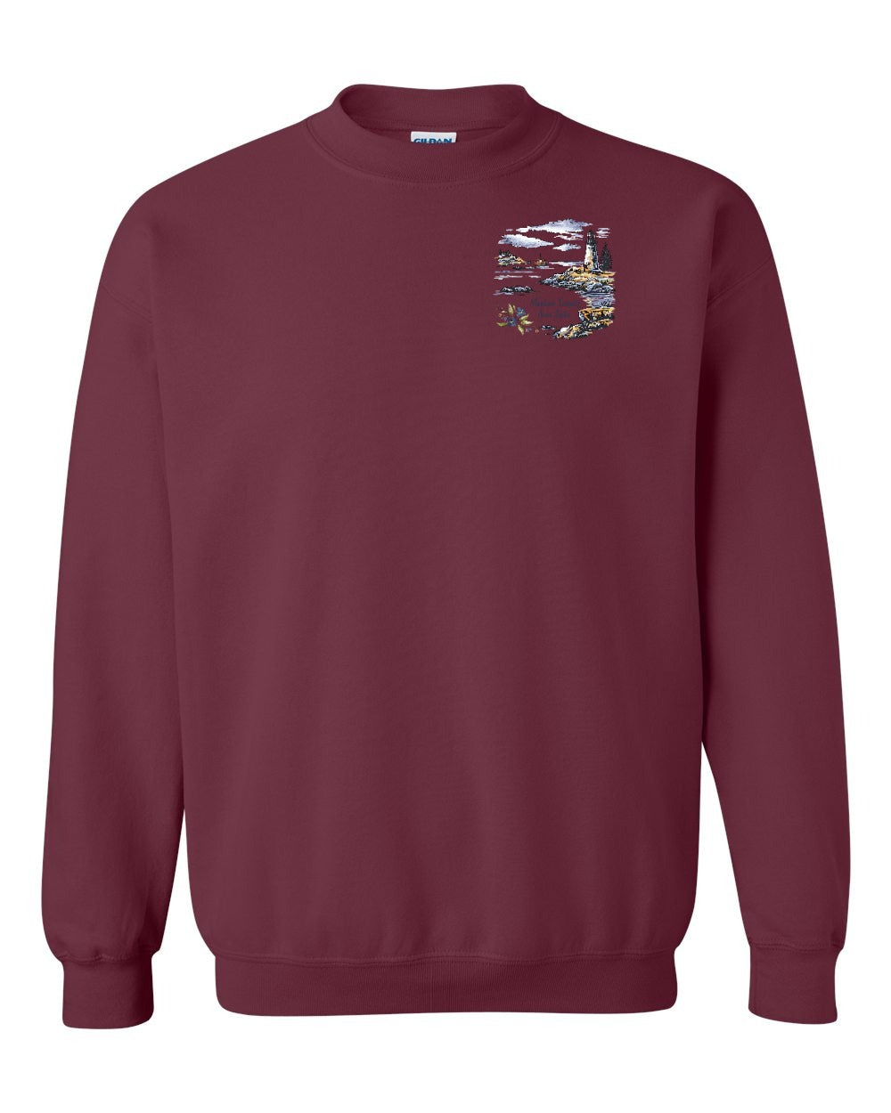 Maritime Serenity NS Left Chest Crewneck Sweatshirt - Unisex