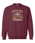 Ms Compass Crewneck Sweatshirt in Maroon