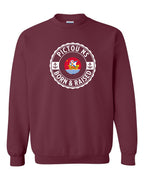 Pictou Born Raised Crewneck Sweatshirt in Maroon