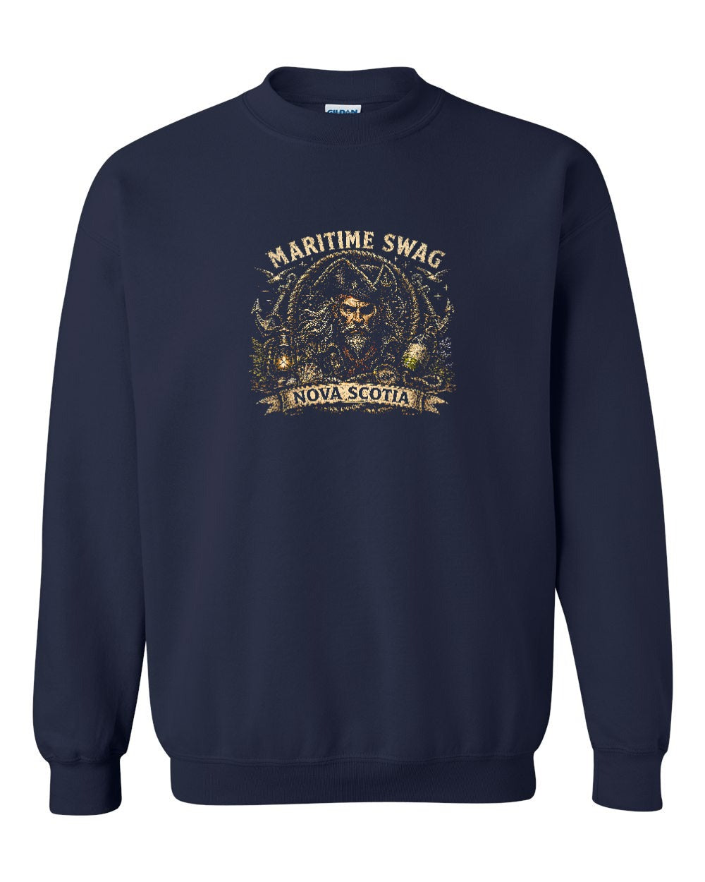 Maritime Swag Pirate Final Crewneck Sweatshirt in Navy