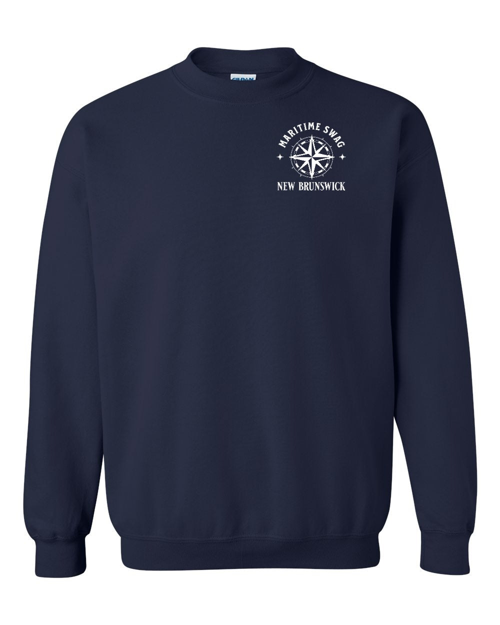 Maritime Swag NB Compass Left Chest Crewneck Sweatshirt - Unisex