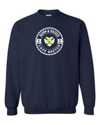 Born and Raised CB Heart Flag Crewneck Sweatshirt - Unisex