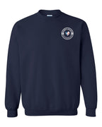 Born and Raised NFLD Heart Flag Left Chest & Back Crewneck Sweatshirt - Unisex