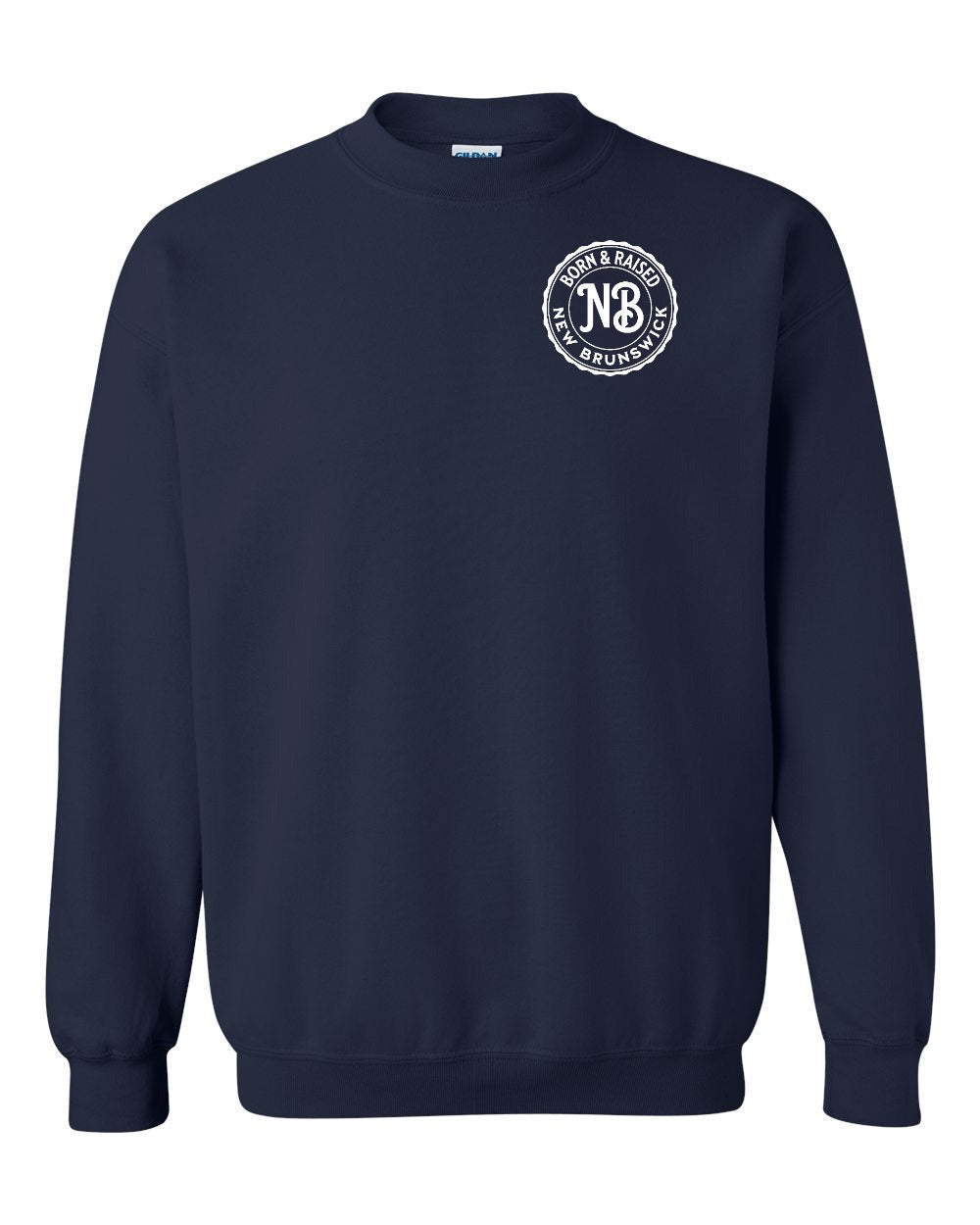 Born & Raised NB Left Chest Crewneck Sweatshirt - Unisex