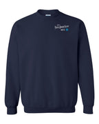 Just a PEI guy blue compass Left Chest Crewneck Sweatshirt - Unisex