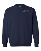 Just a PEI Girl red heart Left Chest Crewneck Sweatshirt - Unisex