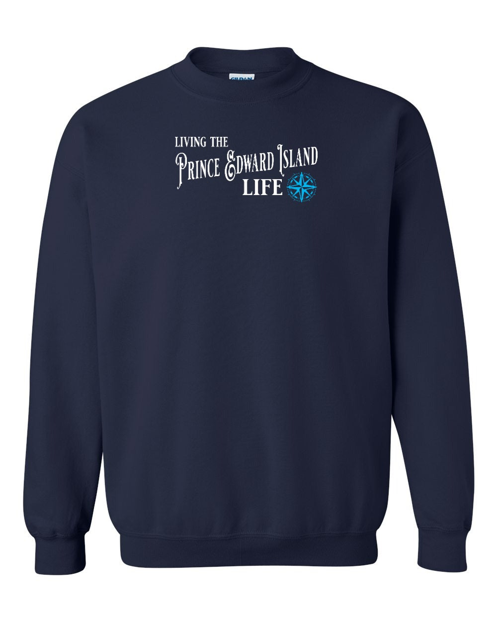 Living the PEI life Blue compass Crewneck Sweatshirt - Unisex