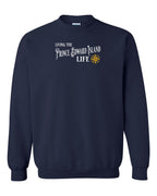 Living the PEI life yellow compass Crewneck Sweatshirt - Unisex