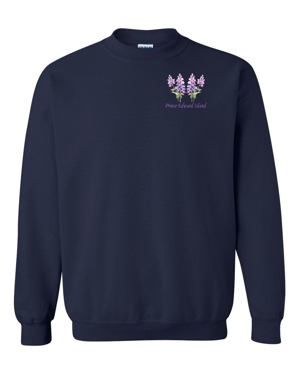 PEI Lupins Left Chest Crewneck Sweatshirt - Unisex