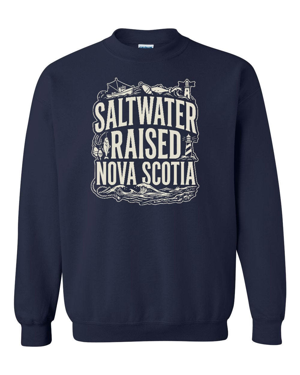 Saltwater Raised NS Folk Crewneck Sweatshirt - Unisex