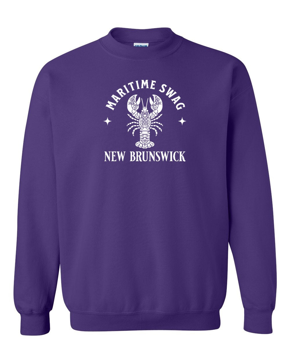 Maritime swag NB mandala white lobster Crewneck Sweatshirt - Unisex