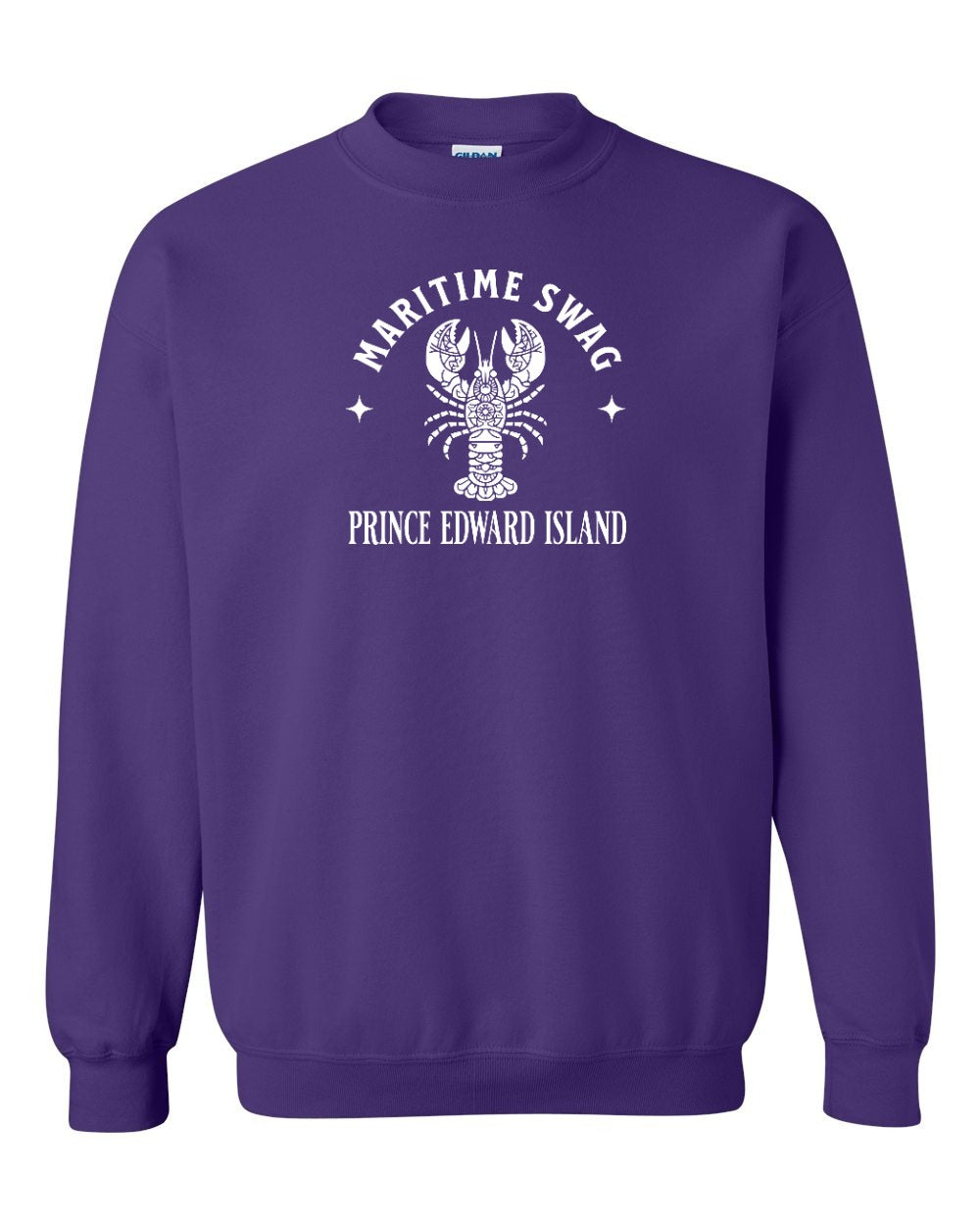 Maritime swag PEI mandala white lobster Crewneck Sweatshirt - Unisex
