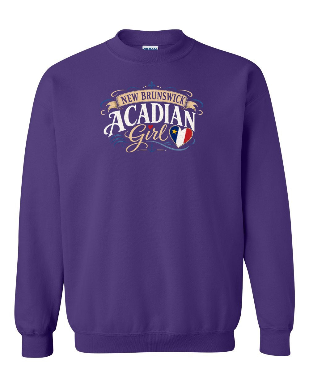 Nb Acadian Girl Garment Crewneck Sweatshirt in Purple