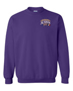 Newfoundland Guy Left Chest Crewneck Sweatshirt in Purple