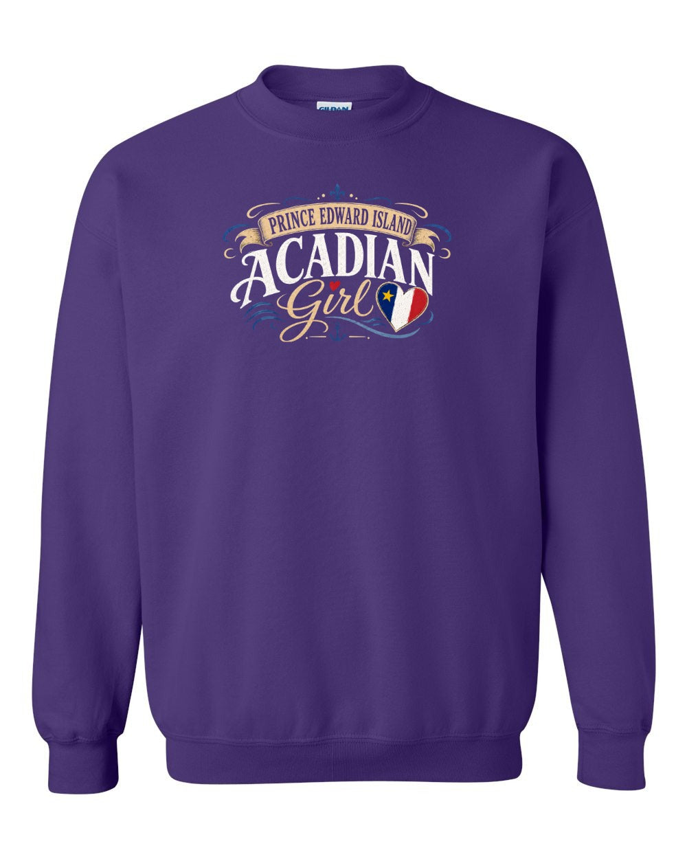 Pei Girl Garment Crewneck Sweatshirt in Purple