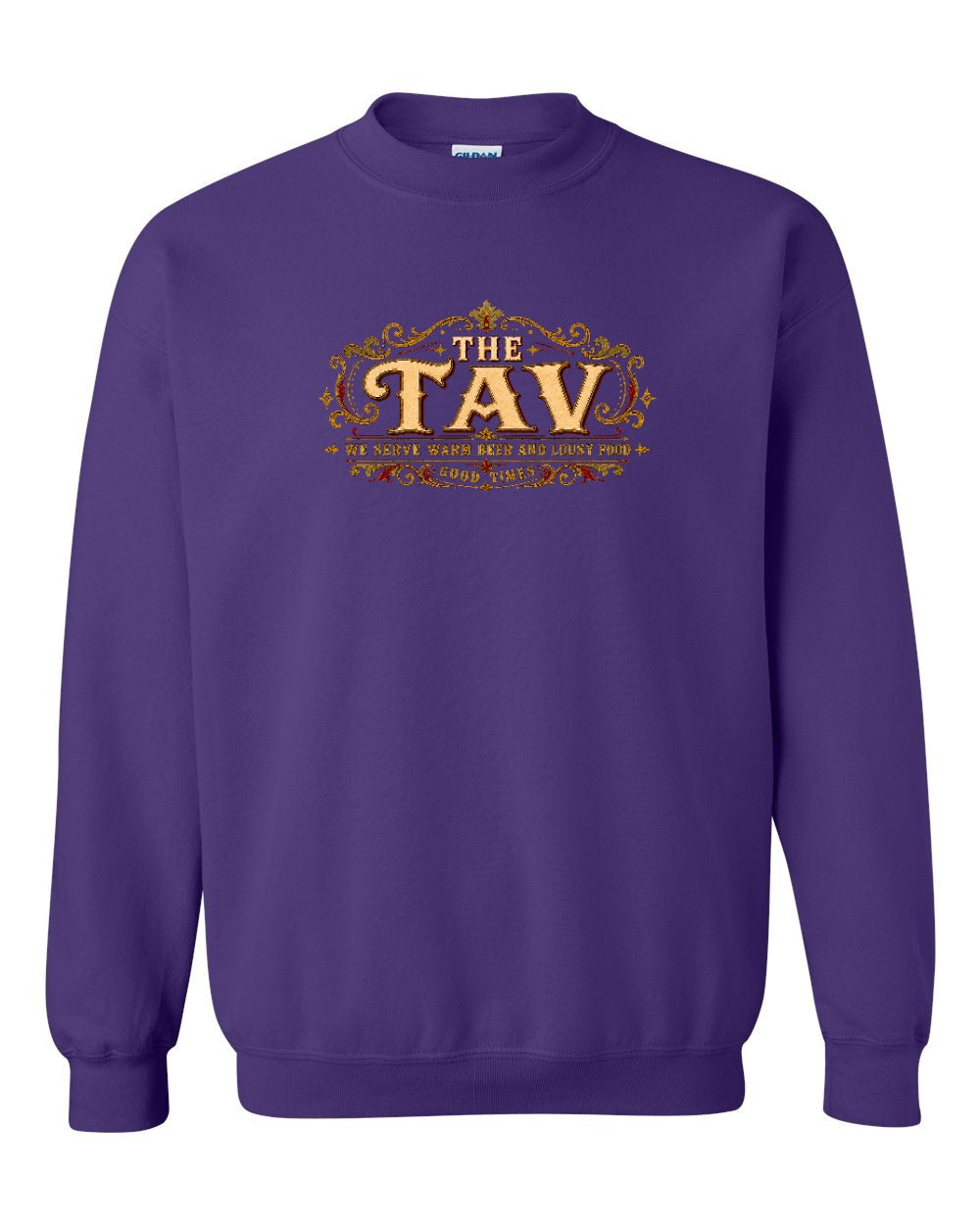 The Tav Garment Crewneck Sweatshirt in Purple
