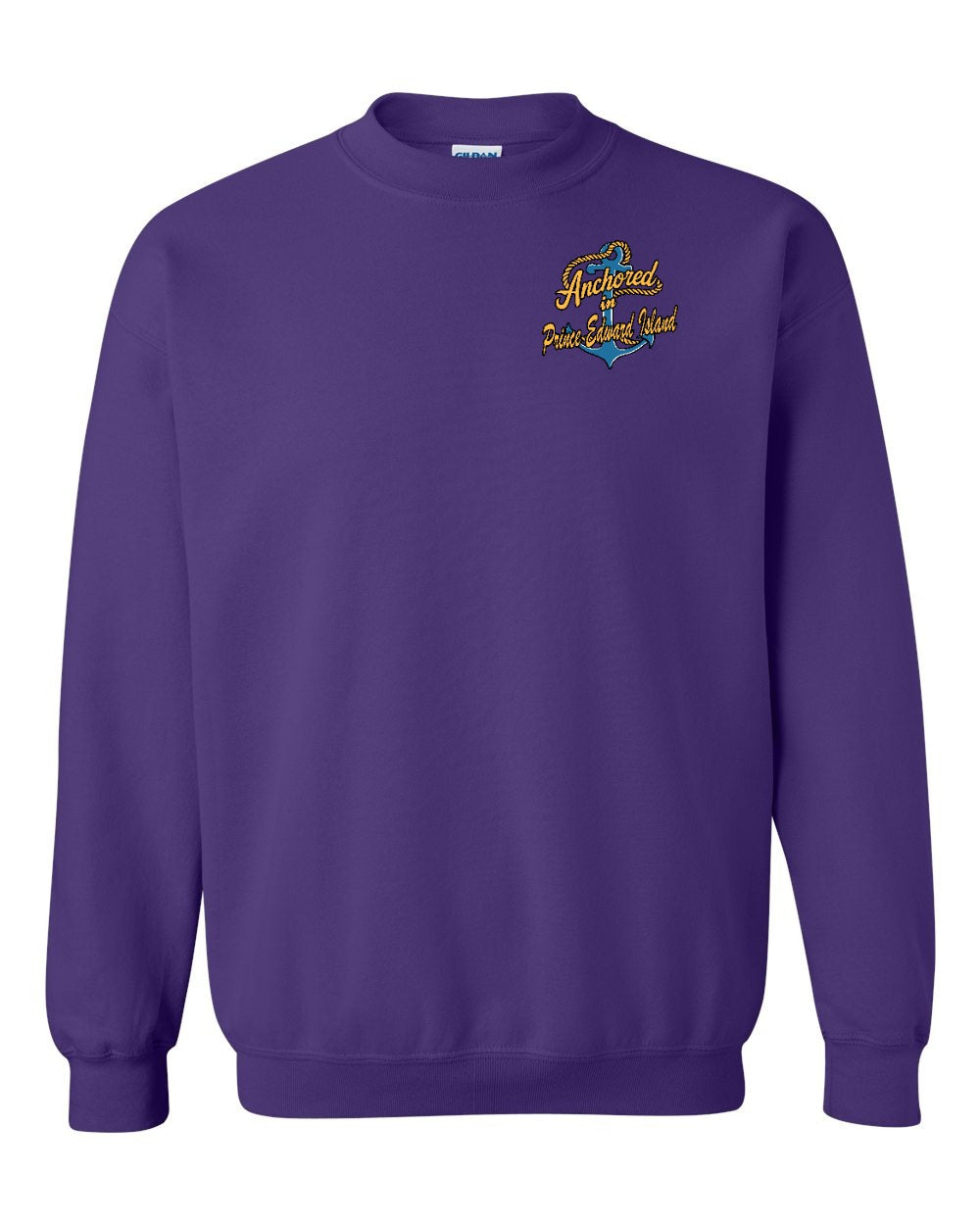 Anchored In PEI Left Chest Crewneck Sweatshirt - Unisex