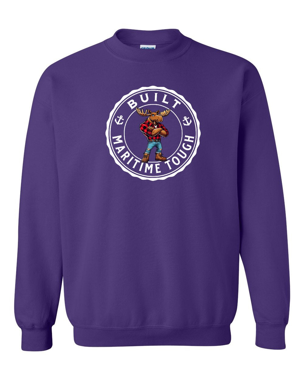 Built Maritime Tough Moose Crewneck Sweatshirt - Unisex