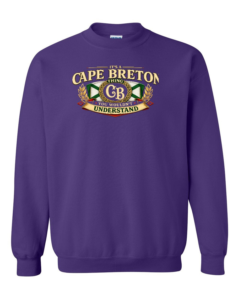 Cb Understand Crewneck Sweatshirt in Purple