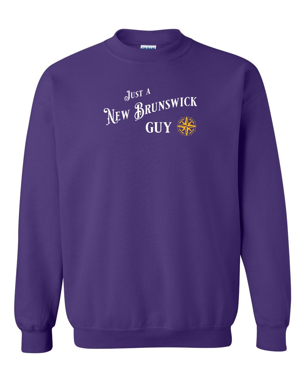 Just a NB Guy Yellow Compass Crewneck Sweatshirt - Unisex