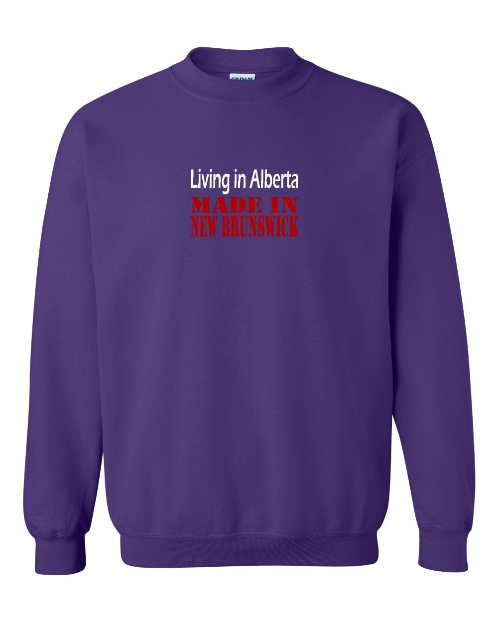 Living in Alberta Made in NB Crewneck Sweatshirt - Unisex