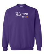 Living the Maritime life yellow compass Crewneck Sweatshirt - Unisex