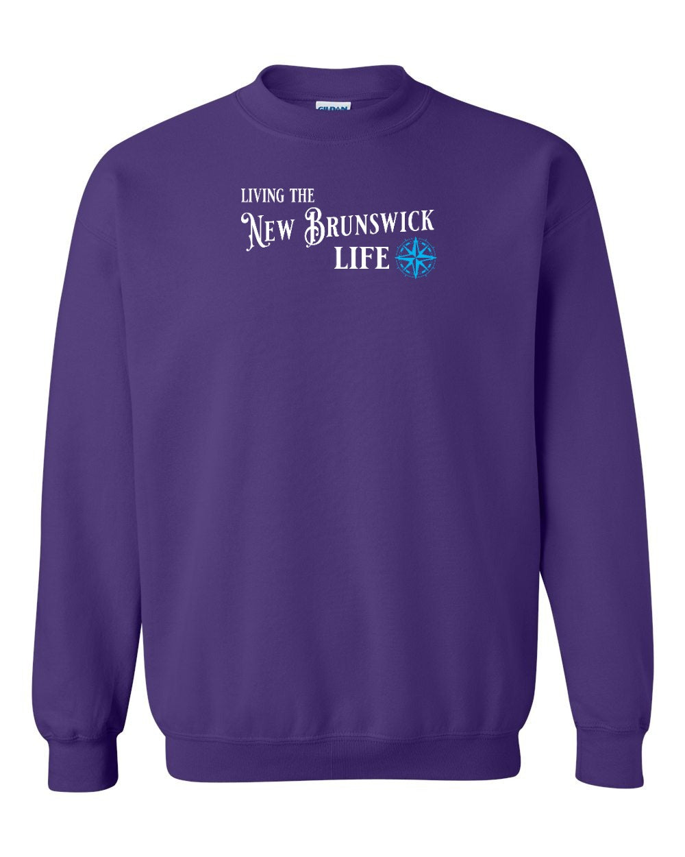 Living the NB life Blue compass Crewneck Sweatshirt - Unisex