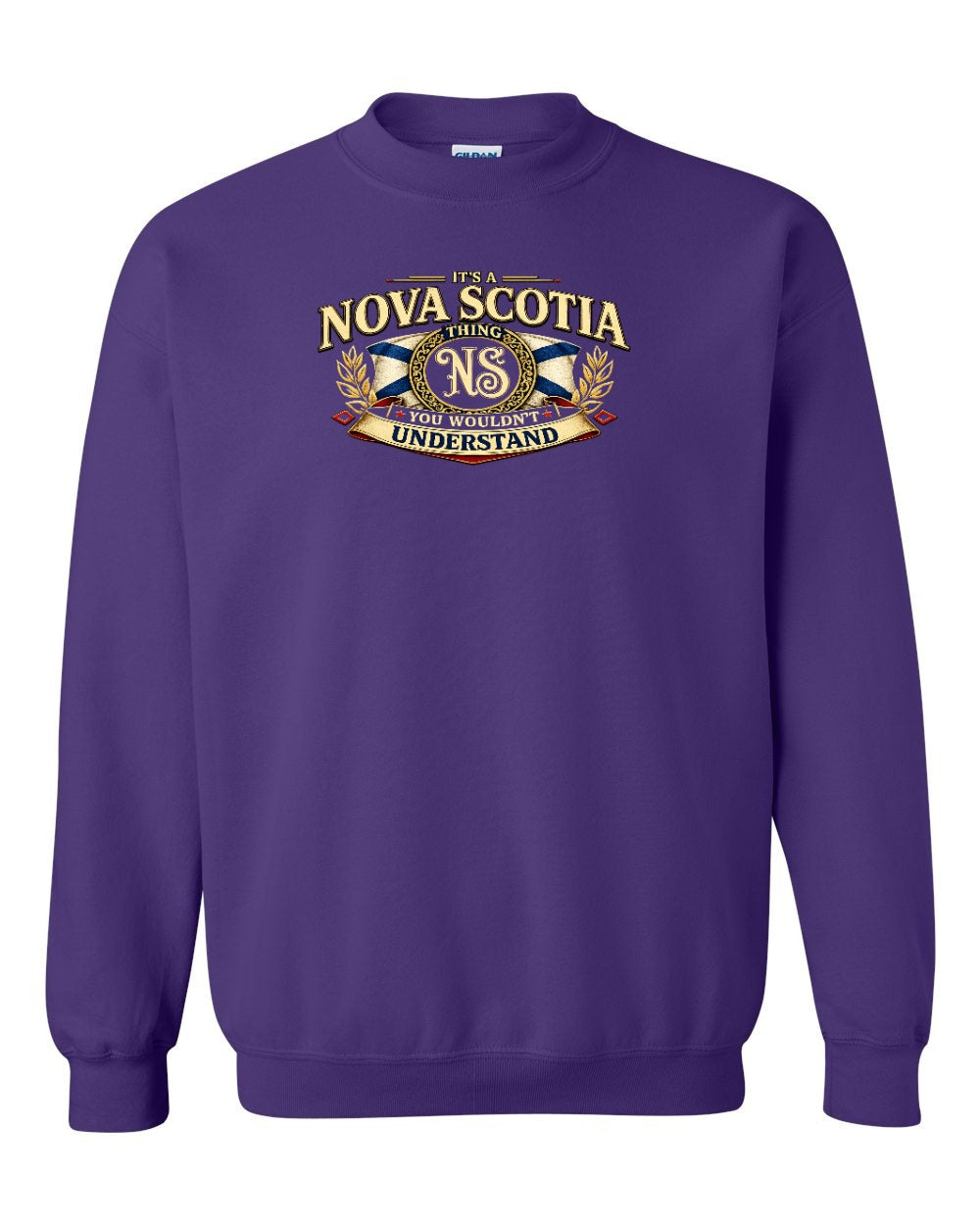Ns Understand Crewneck Sweatshirt in Purple
