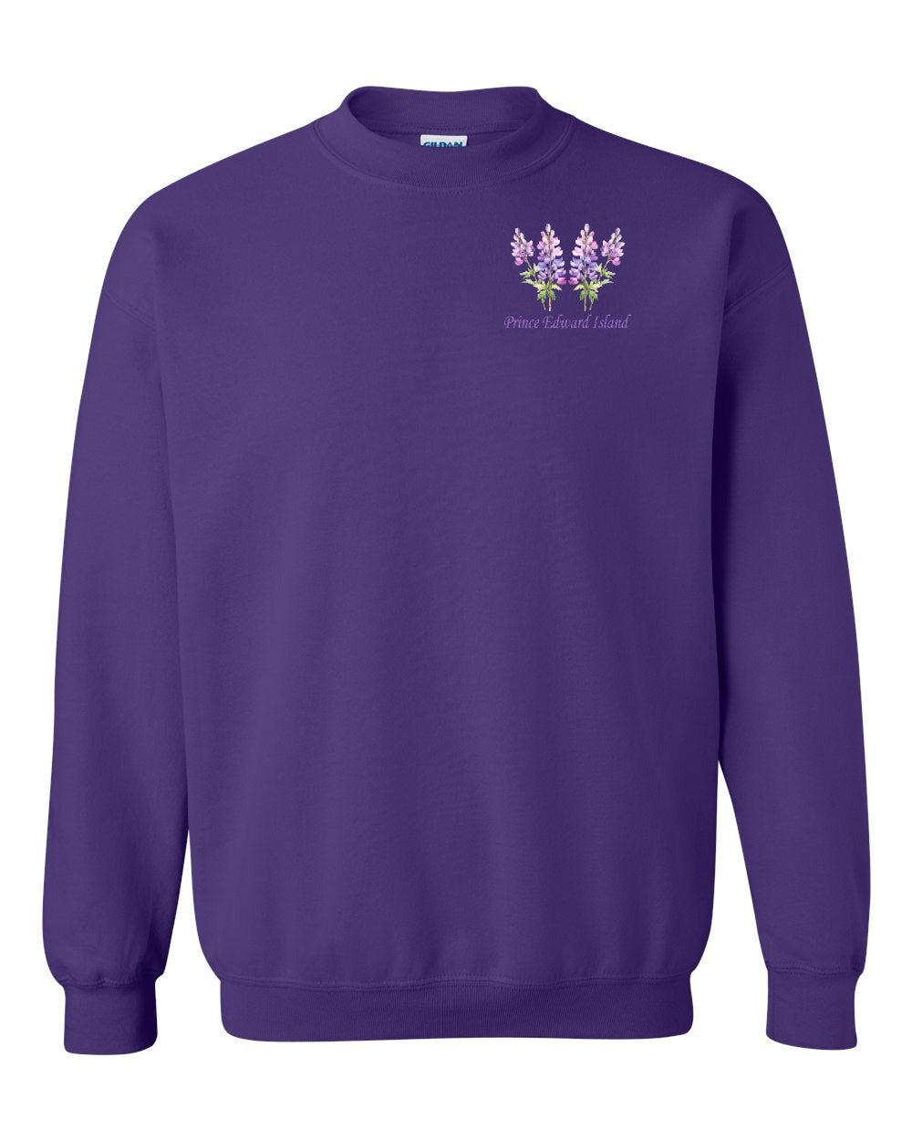 PEI Lupins Left Chest Crewneck Sweatshirt - Unisex
