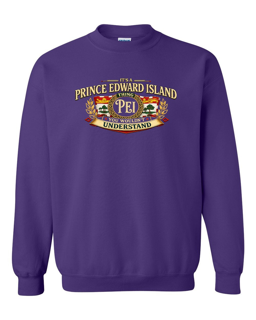 Pei Understand Crewneck Sweatshirt in Purple