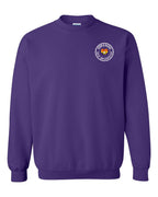 Born and Raised NB Heart Flag Left Chest & Back Crewneck Sweatshirt - Unisex