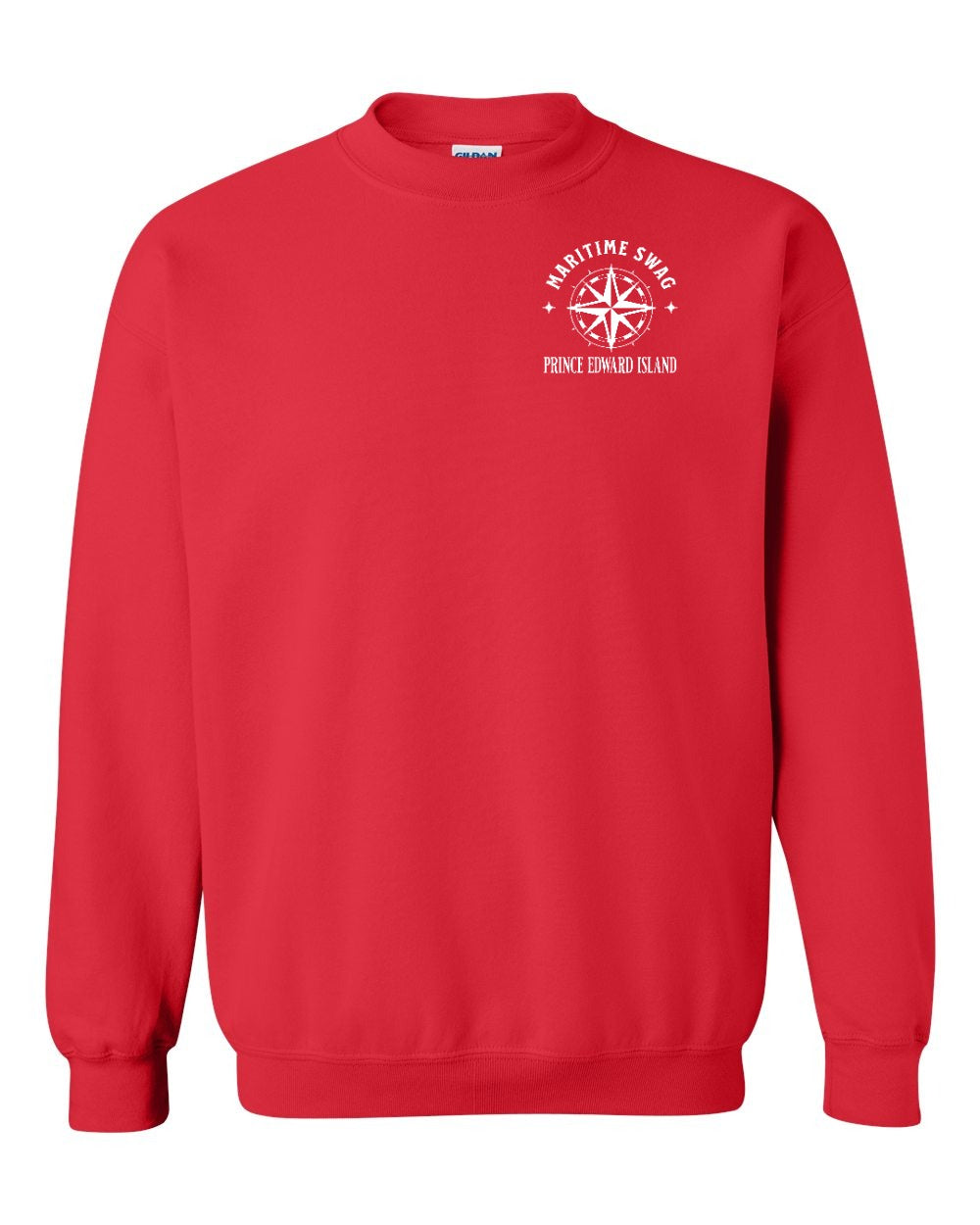 Maritime Swag PEI Compass Left Chest Crewneck Sweatshirt - Unisex