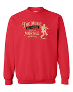 Muisic Will Continue Fiddle Crewneck Sweatshirt in Red