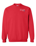Living the PEI life blue compass Left Chest Crewneck Sweatshirt - Unisex
